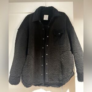 Aerie Black Sherpa Jacket